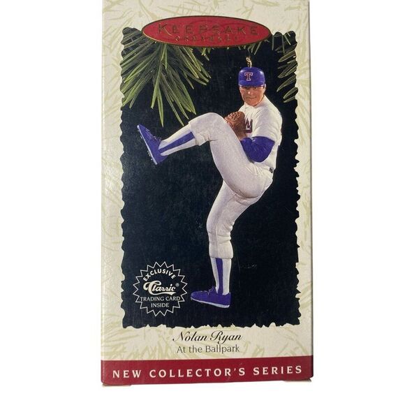 Nolan Ryan Baseball Hallmark Series Ornament 1996 - Picture 1 of 3